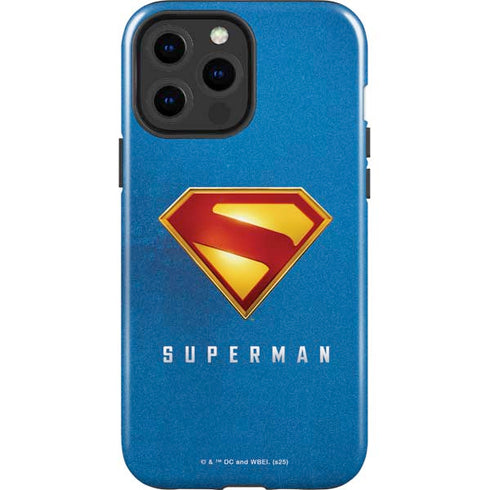 Superman 2025 Classic Superman Shield Emblem iPhone 15 Pro Max Impact Case